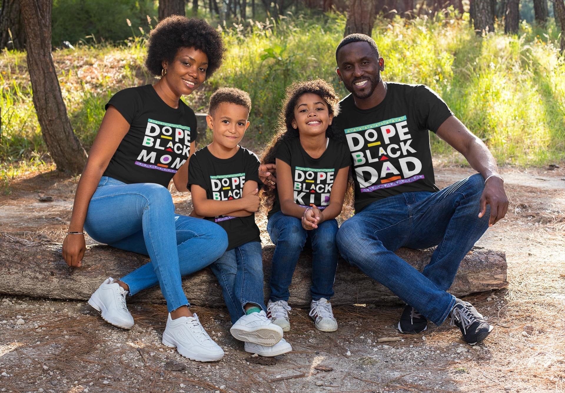 Dope Black Family Shirts